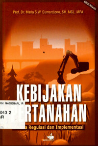 Image of Kebijakan Pertanahan : antara Regulasi dan Implementasi