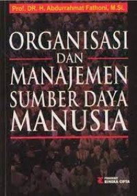 Image of Organisasi dan Manajemen Sumber Daya Manusia
